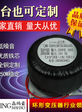 250W全铜线环形变压器环牛功放电源变压器双32V30V28V26V24V18V