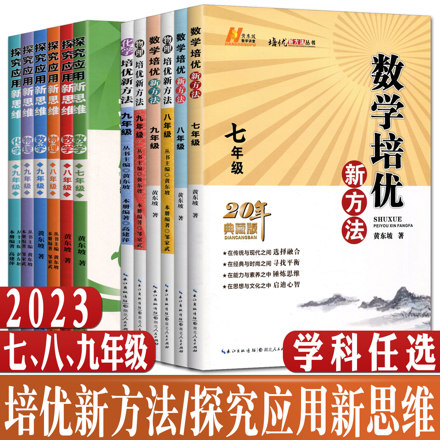 数学物理化学培优新方法探究应用新思维精英数学大视野7年级8年级9年级培优竞赛新方法七八年级九年级黄东坡著奥数竞赛培优提升-封面