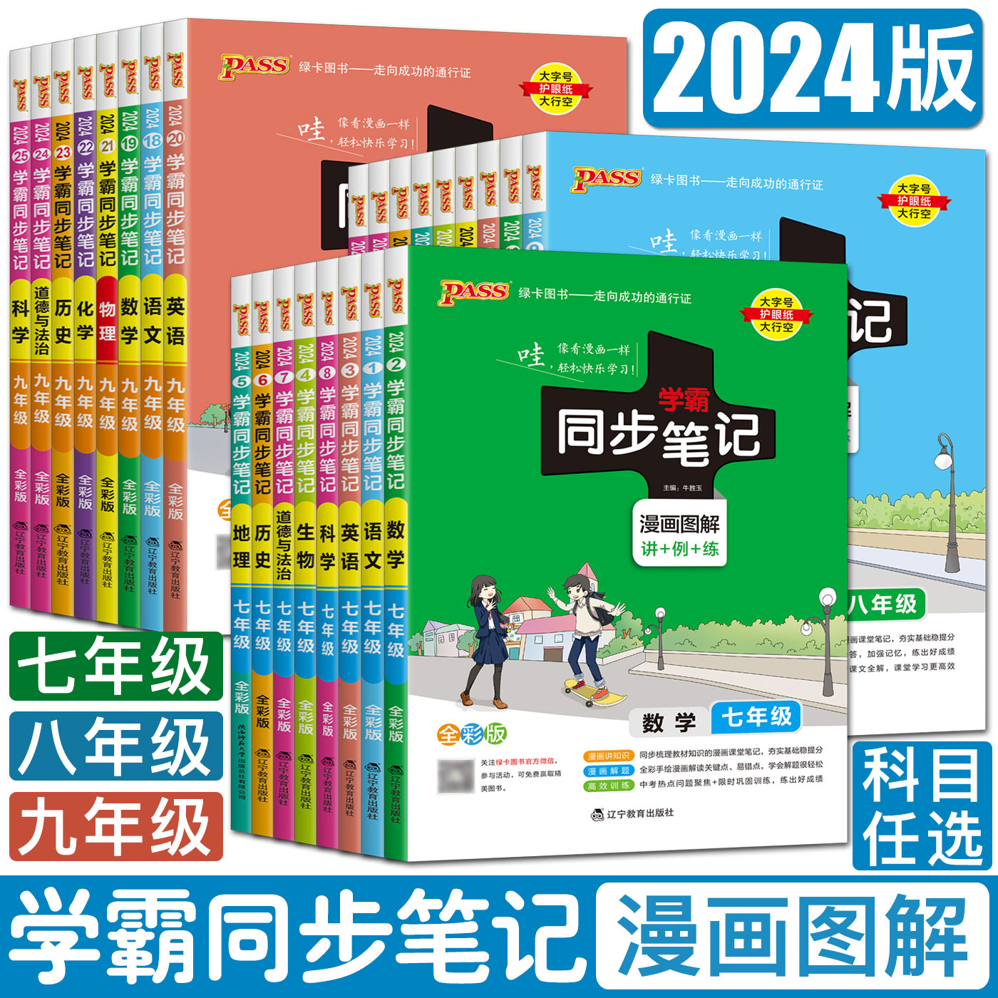 初中学霸同步笔记七八九年级