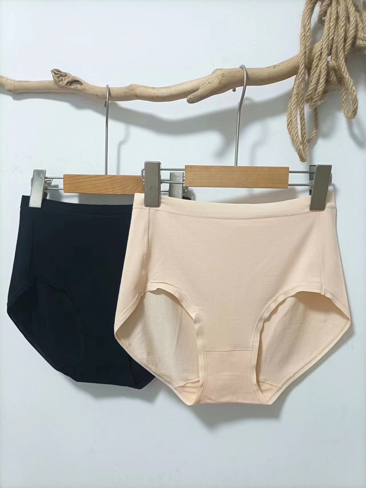 曼家高腰棉柔莫代尔女士内裤