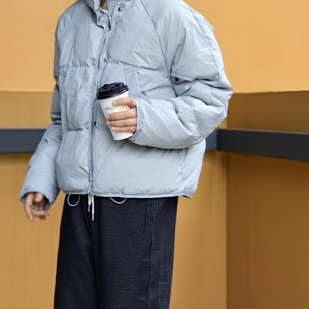 小个子羽绒服短款保暖立领
