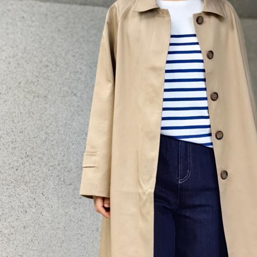 褶皱宽松显瘦风衣外套百搭翻领