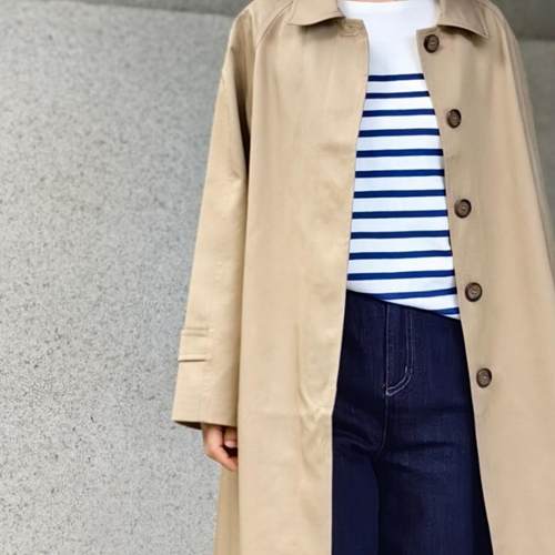 褶皱宽松显瘦风衣外套百搭翻领