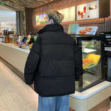 假两件韩版潮流保暖宽松面包服设计感双拉链棉服313B-MC83-P92，商品下架区，星座313B