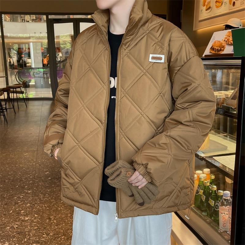美式复古宽松保暖男生加厚情侣款冬季英伦立领棉服313B-NC359-P60,男装棉衣,星座313B