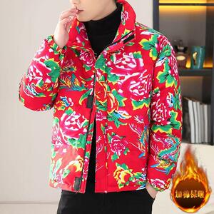 (网络图慎用有大货)东北大花棉袄棉衣网红面包服棉服313B-033-P55图片