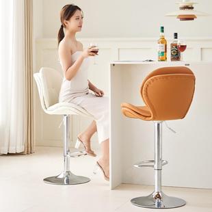 吧台椅子轻奢高级感家居吧台椅升降椅子前台吧凳家用吧椅酒吧桌椅