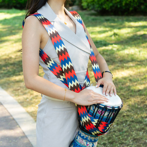 8寸10寸12寸非洲鼓腰带手鼓金属挂钩成人儿童便携式背带乐器配件