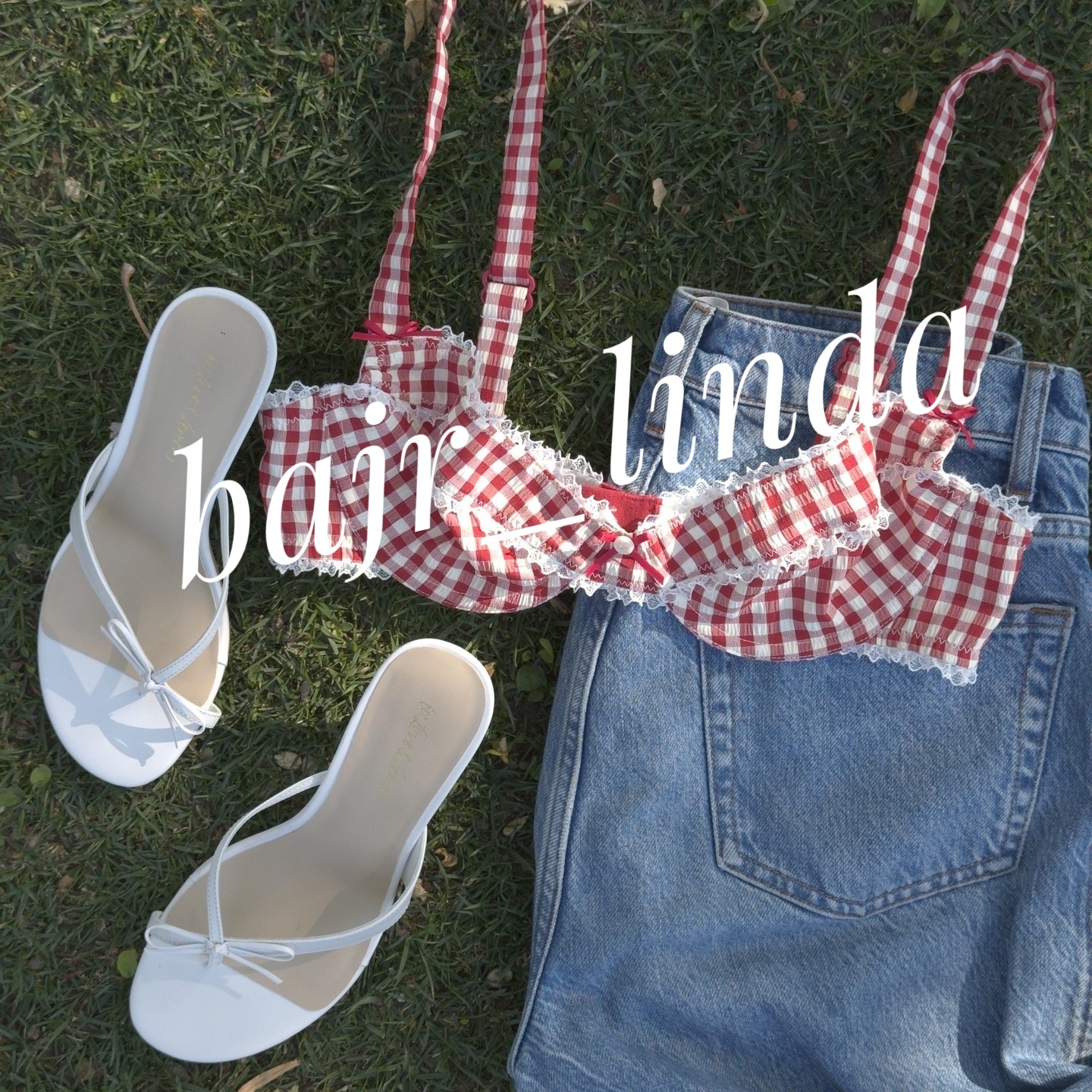 forloveandlemons格子内衣薄款女