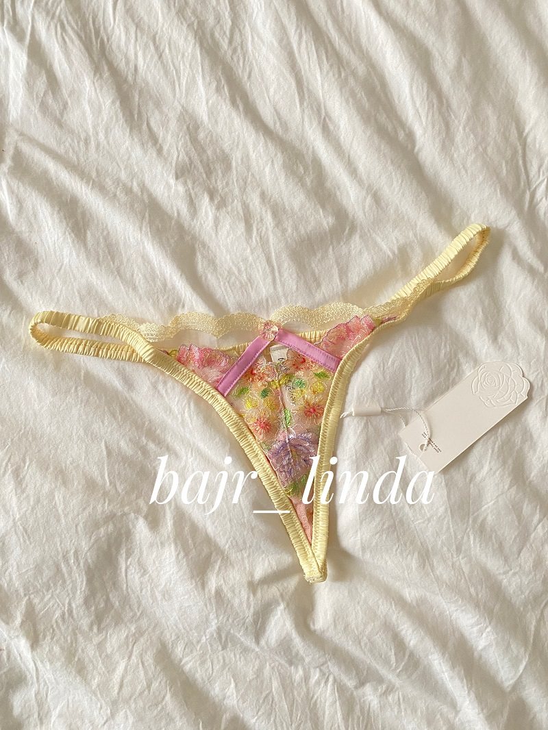 forloveandlemons 性感蕾丝提臀丁裤低腰内裤镂空刺绣t裤女式内衣