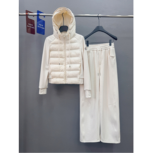 一整套加绒卫衣棉服阔腿裤 女2025超火冬装 两件套 运动套装 巨好看