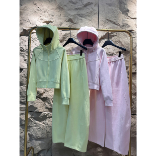 两件套 一整套连帽卫衣弯刀裤 高颜值运动套装 女2026年独特漂亮春装