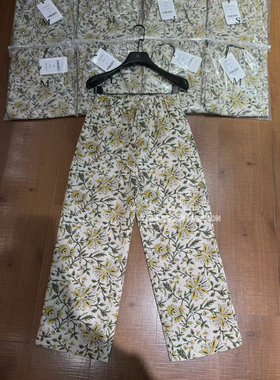 复古印花阔腿裤女2026夏季新款大码气质垂感显瘦薄款休闲冰丝裤子