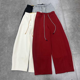 新款 运动卫裤 欧货时尚 加绒弯刀休闲裤 女 通勤年货款 欧洲站2026春季