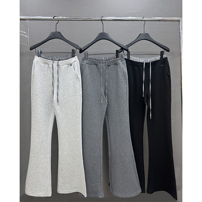 微喇休闲卫裤女2025新款高腰显瘦韩版修身双裤腰小个子喇叭裤