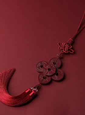 天然朱砂吊坠弥勒佛葫芦车载挂饰平安福高级感网红男女汽车内挂件