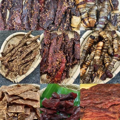 傣味牛肉干巴碳烤云南特产