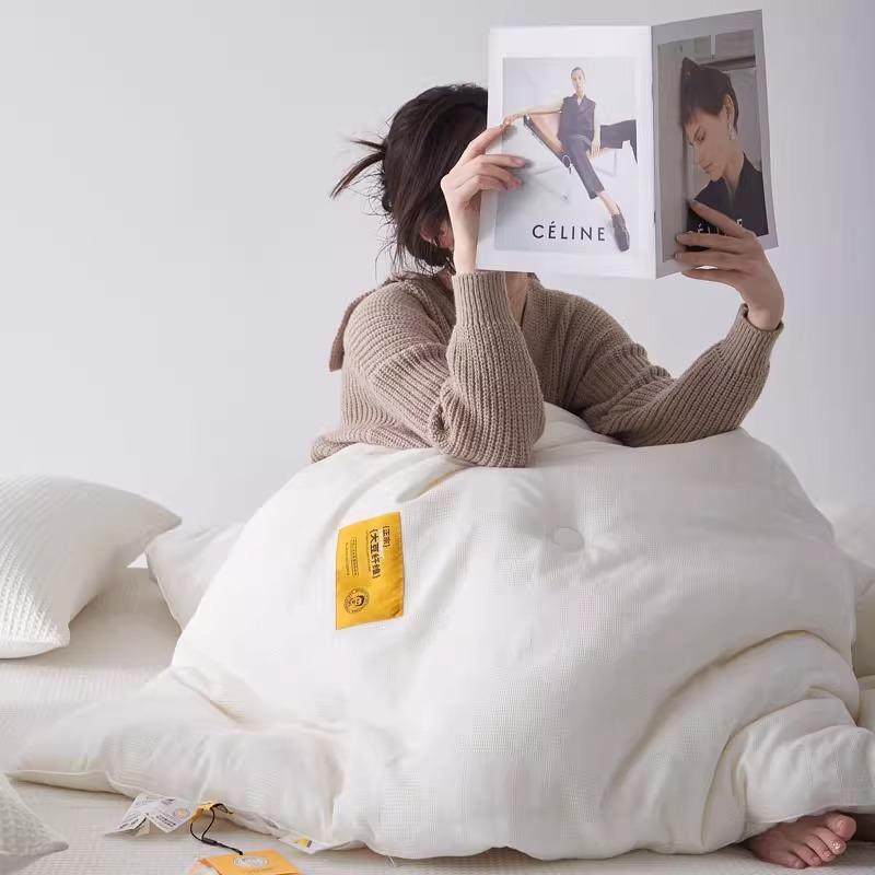 李官奇A类母婴级55%有机大豆被芯全棉华夫格加厚冬被春秋被子母被,床上用品,化纤被,淘宝优惠券,粉丝福利购,淘宝优惠卷