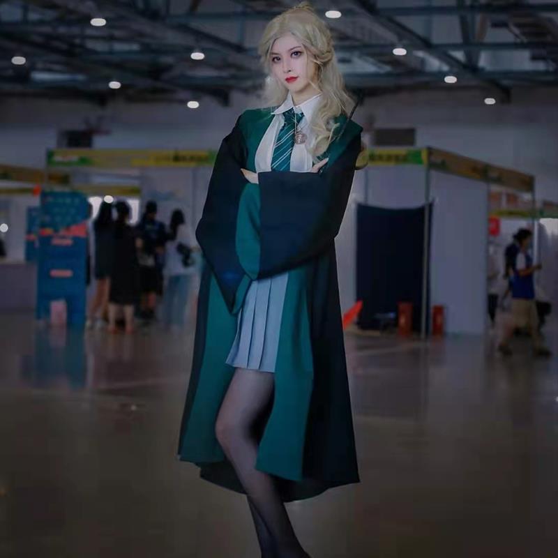 斯莱特林院校服斗篷魔法学院