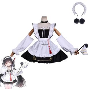 动漫碧蓝航线cos服 长风款cosplay女仆短裙装角色扮演c服女漫展