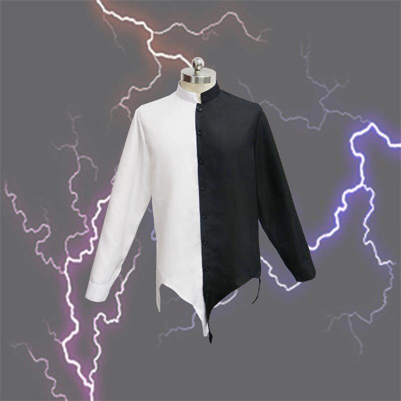 托雷基亚衬衣人间体cos衣服儿童款衬衫黑白泰迦cosplay特雾崎上衣