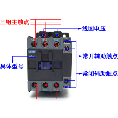 正泰 NXC-32 昆仑交流接触器 32A1开1闭代替兼容CJX2-3210升级款
