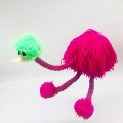 提线木偶鸵鸟搞笑创意益智拉线木偶娃娃新奇特玩具提线木玩偶礼品