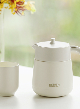 膳魔师保温壶办公家用陶瓷涂层茶水分离焖茶壶礼盒装TCHC-580/850