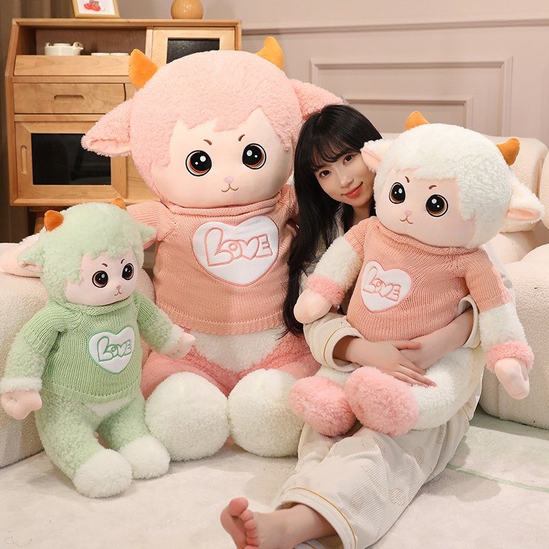 可爱小羊公仔玩偶毛绒玩具布娃娃睡觉抱枕儿童生日礼物女生送女友