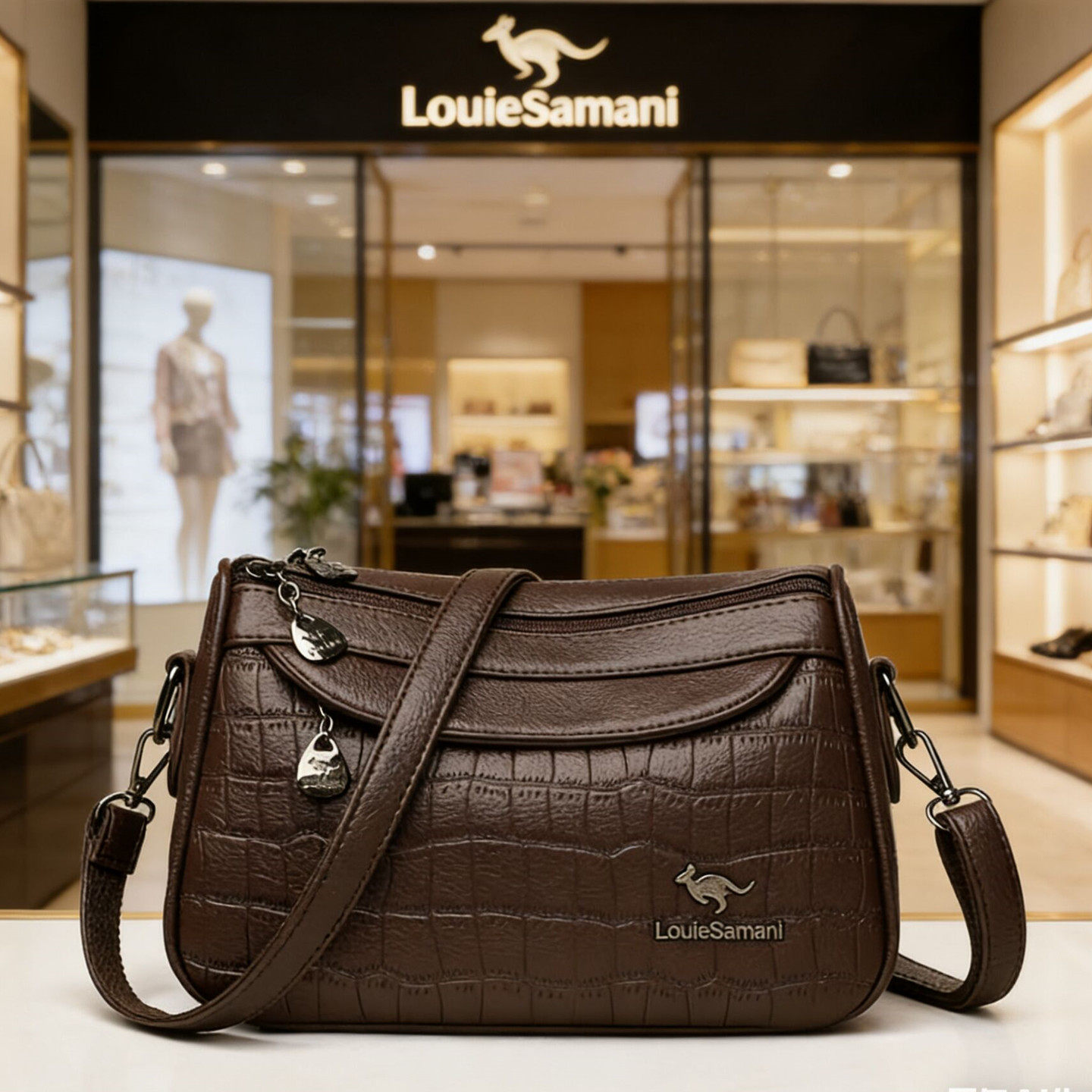 品牌真皮女包斜挎包包女式2026新款小包包单肩包女妈妈包气质百搭