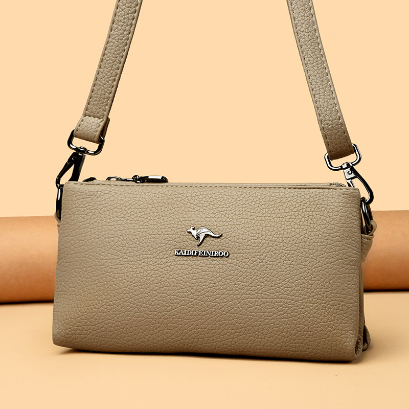 正品牌包包送妈妈款大气斜挎包大容量真皮实用型中年婆婆用小方包