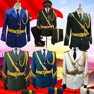 升旗仪式初高学生仪仗队服装男女