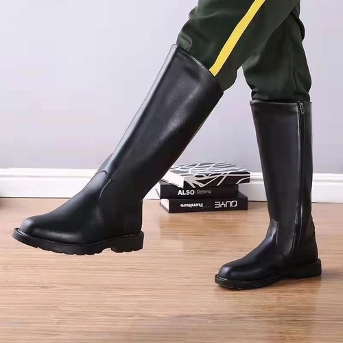 学生升旗仪仗队国旗班长靴高筒靴