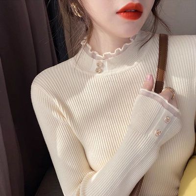 半高领打底衫女秋冬高级