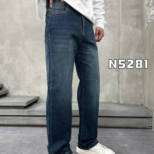 2025年明顿男裤秋冬新款N5281-08 简约大方休闲百搭牛仔裤上市
