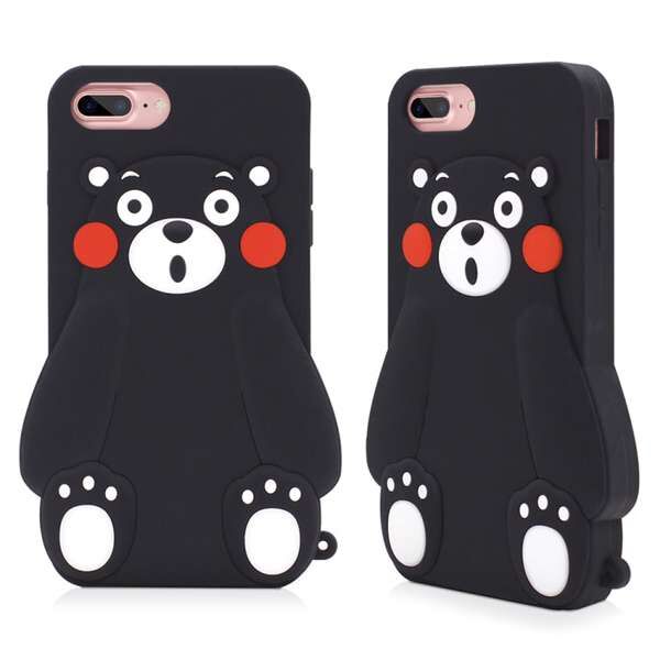 Õý°æÐܱ¾ÐÜkumamonÆ»¹ûiPhone7 PlusÊÖ»ú¿Ç3DÁ¢Ìå¹è½ºÌ×Èí¿ÇÆ»¹û8