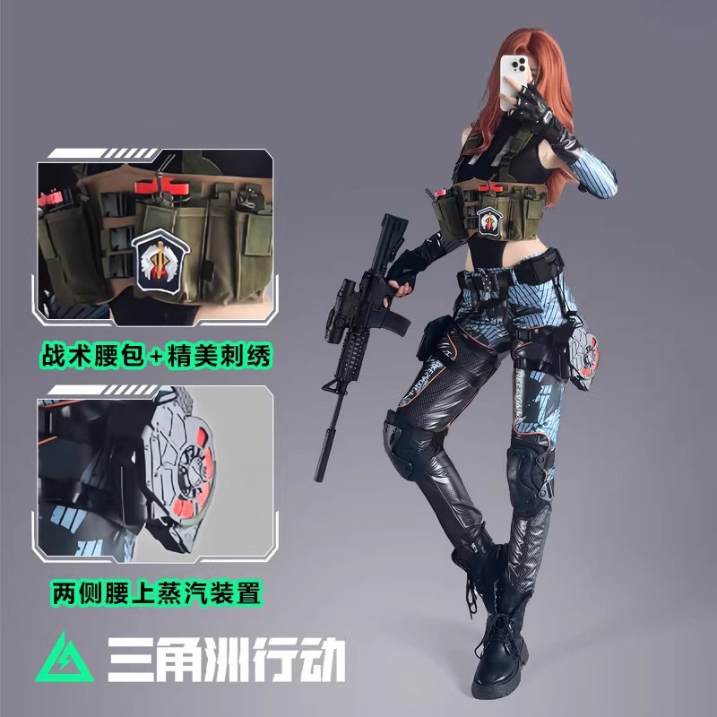 三角洲行动cos服克莱尔疾风cosplay游戏角色服装3D配饰图片