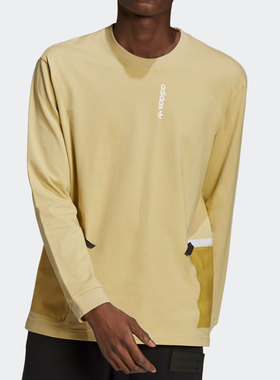 Adidas/阿迪达斯正品年新款男子夏季三叶草长袖运动T恤H09364