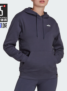 Adidas/阿迪达斯正品EMB HOODIE女士运动连针织帽卫衣IB5068