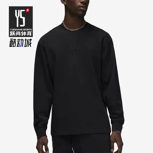 Nike/耐克正品Air Jordan男子刺绣圆领套头长款T恤FJ0703-010