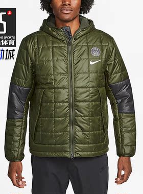 Nike/耐克正品巴黎圣日耳曼男子加绒连帽夹克棉服DN3153-325