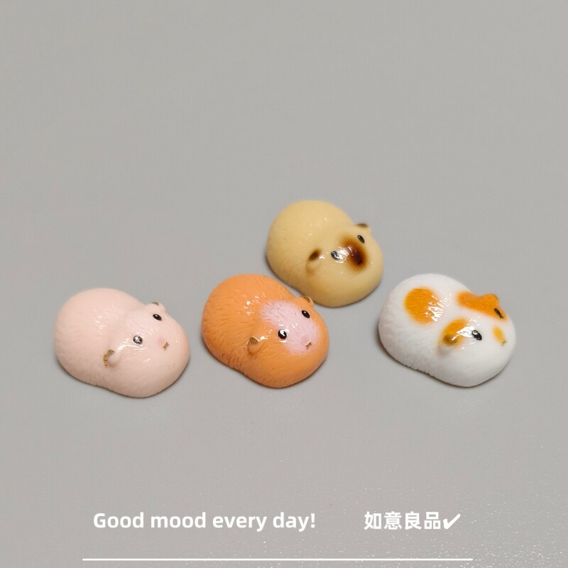 Good mood! 微景观卡通可爱迷你豚鼠小摆件创意桌面汽车载装饰品图片