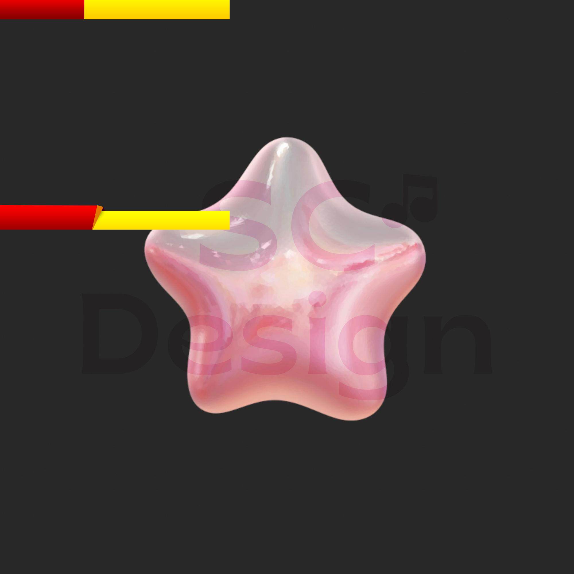 星星五角星建模模型素材obj/stl/nomad/rhino/c4d/maya/zbrush