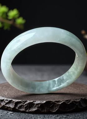 老坑a货翡翠手镯55mm冰种绿色乌鸡带证书正品天然缅甸玉镯子0243