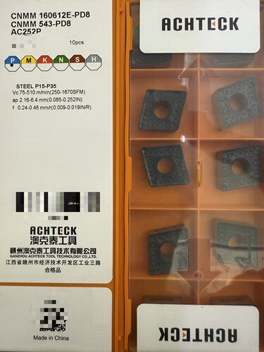 澳克泰开粗单面数控刀片CNMM160612E-PD8 AC252P 大切深数控刀片