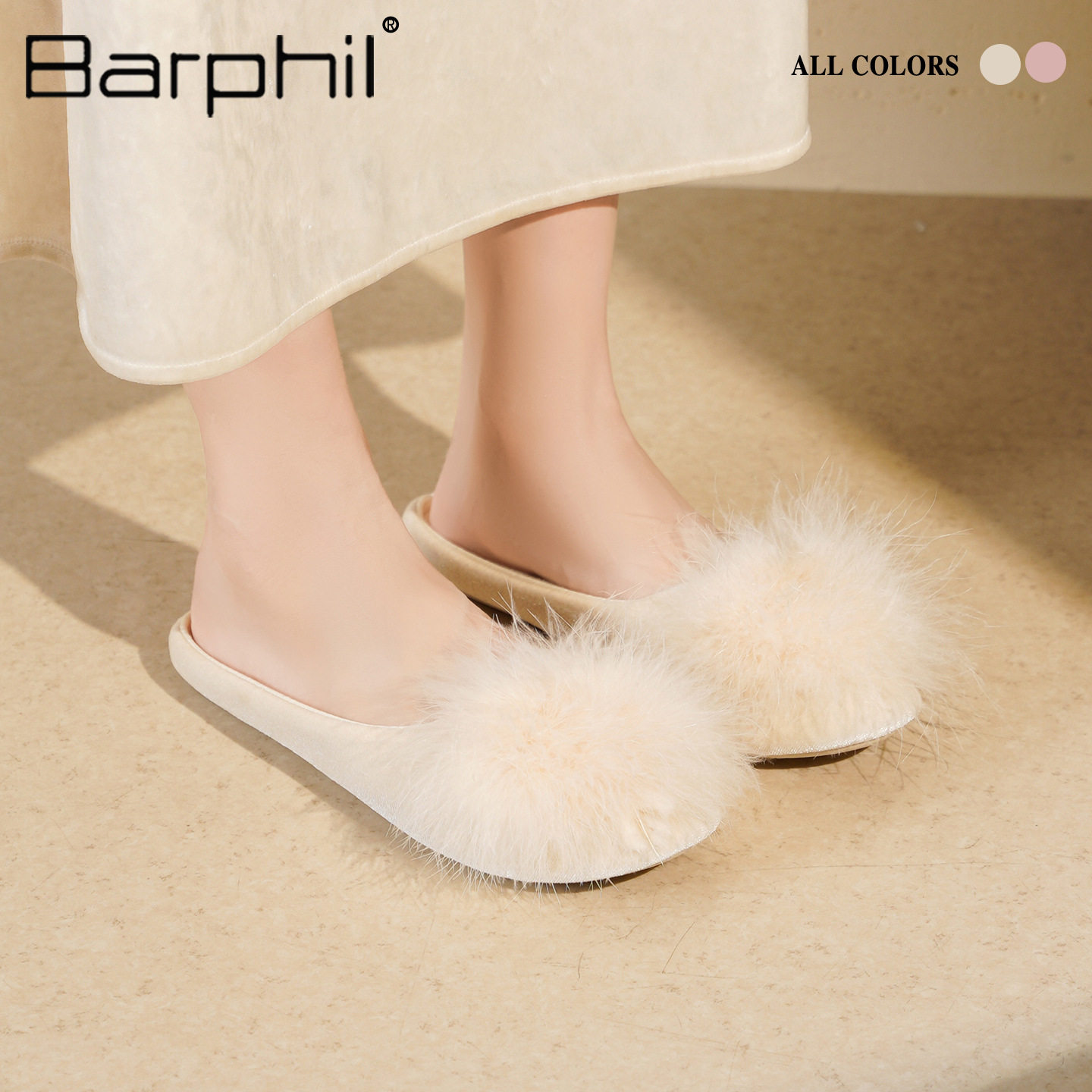 毛绒毛毛拖鞋加绒秋冬女款拖鞋平底软底真毛室内家居鞋防滑鞋