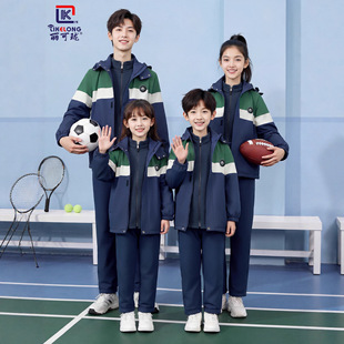 江西九江市统一校服冬季冲锋衣中学小学生夏季短袖短裤长裤春套装