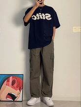 TTDADA 2023新款日系秋款潮流休闲撞色复古口袋工装款可收口裤