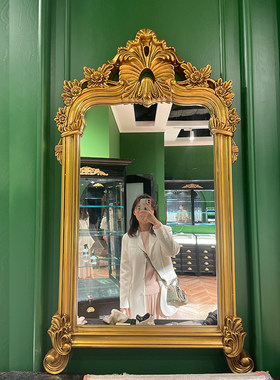 美式娱乐场所理发店壁炉浴室镜