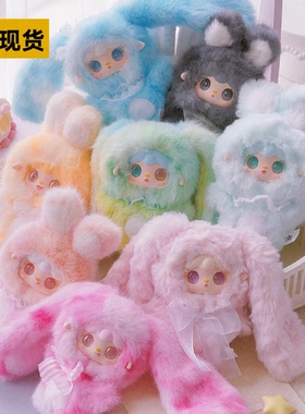 Yooki氧氧新品盲盒跳一跳小兔系列毛绒搪胶背包挂饰公仔女生礼物